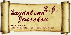 Magdalena Jeneckov vizit kartica